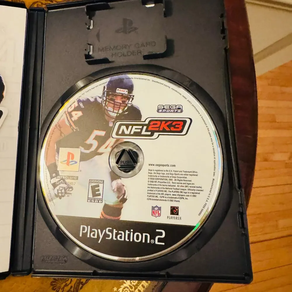 Sony Playstation 2 PS2 Sega Sports NFL 2K3 Rated E Espn Video Game & Manual